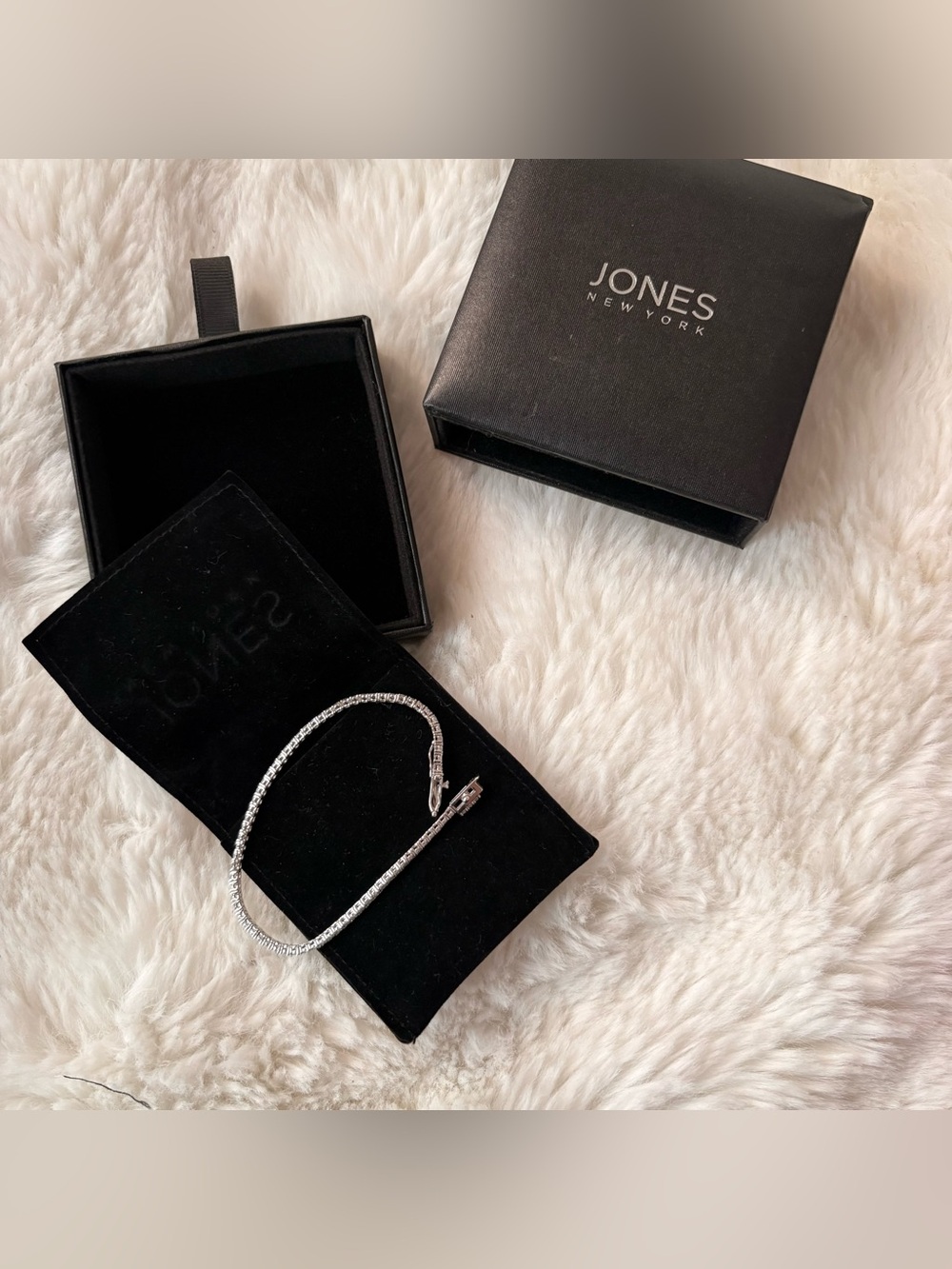Jones New York Silver Tennis Bracelet